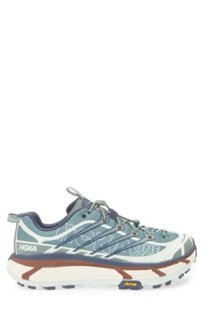 Hoka Mafate Three2 Wordmark Sneaker In Blue