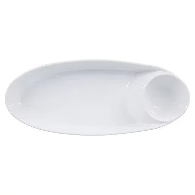 Kirkland's Porcelain Chip & Dip Bowls In White