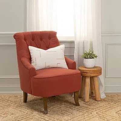 Kirkland's Geometric Woven Lines Throw Pillow In Neutral