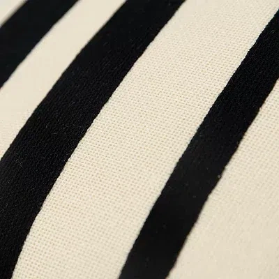 Kirkland's Asymmetrical Linear Throw Pillow In Black