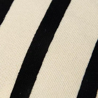 Kirkland's Asymmetrical Linear Throw Pillow In Black