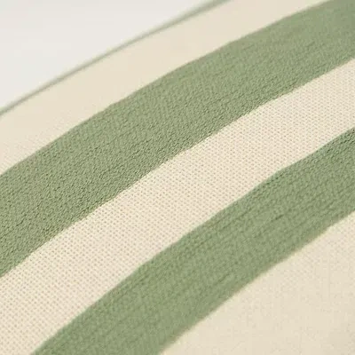 Kirkland's Asymmetrical Linear Throw Pillow In Green