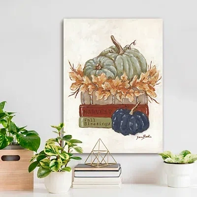 Kirkland's Fall Book Stack Canvas Art Print In Multi