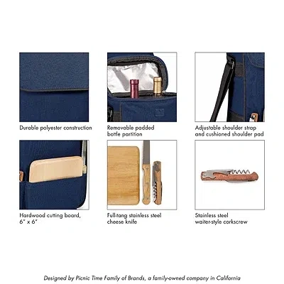 Kirkland's Vanderbilt Commodores Wine & Cheese Tote In Black