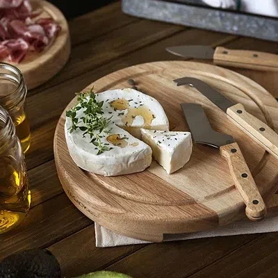 Kirkland's University Of Tennessee Cheese Board And Tool Set In Brown