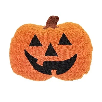 Kirkland's Jack-o-lantern Shaped Halloween Throw Pillow In Multi