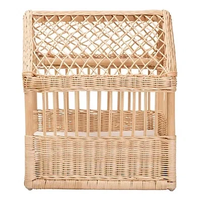 Kirkland's Rattan Cushioned Pet Bed In Brown