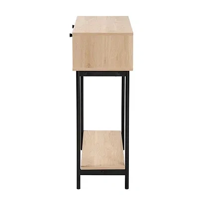 Kirkland's Woven Rattan 2-drawer Console Table In Brown