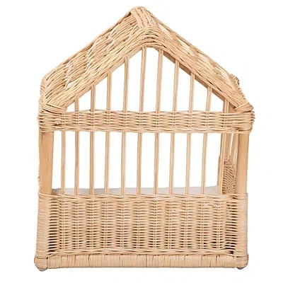 Kirkland's Rattan Cushioned Pet Bed In Brown