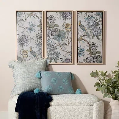 Kirkland's Birds On Branches Framed Canvas Prints In Multi