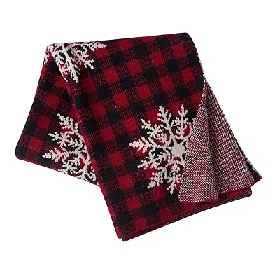 Kirkland's Buffalo Check Snowflake Throw In Multi