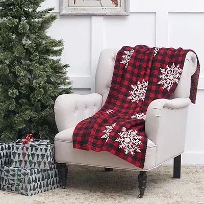 Kirkland's Buffalo Check Snowflake Throw In Multi
