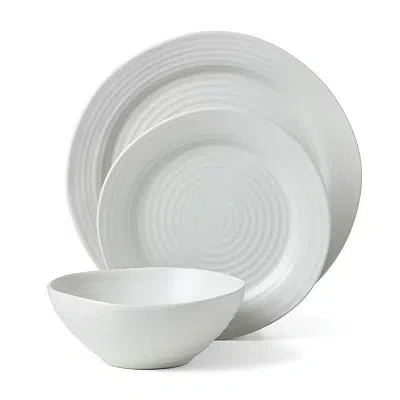Kirkland's Stoneware Dinnerware Set In White