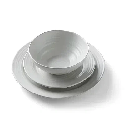 Kirkland's Stoneware Dinnerware Set In White