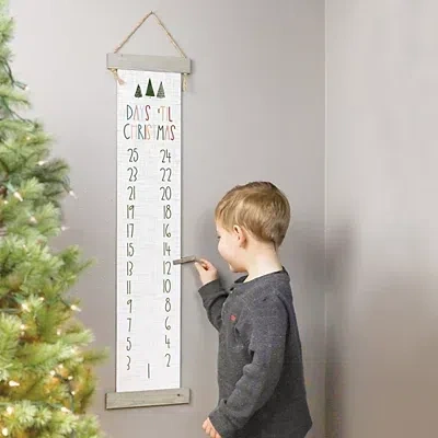 Kirkland's Days 'til Christmas Hanging Countdown Calendar In White