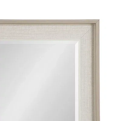 Kirkland's Neutral Linen Beveled Wall Mirror In Multi
