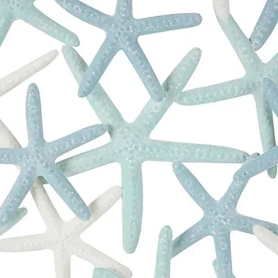 Kirkland's Light Blue Metal Overlapping Starfish Wall Plaque In Multi