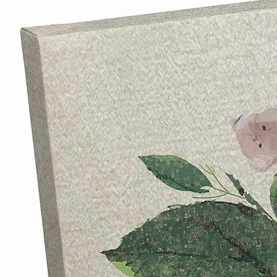 Kirkland's Floral Steer Horns Canvas Art Print In Multi