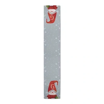 Kirkland's Personalized Monogram Snowman Table Runner In Multi