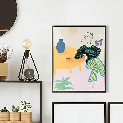 Kirkland's Book Time Framed Canvas Art Print In Multi