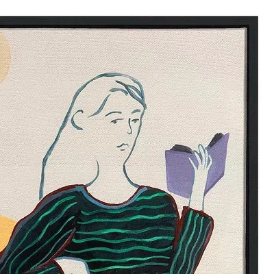 Kirkland's Book Time Framed Canvas Art Print In Multi