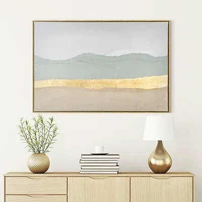 Kirkland's Layers Framed Canvas Art Print In Multi