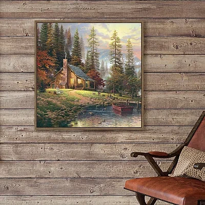 Kirkland's Peaceful Retreat Framed Canvas Art Print In Multi