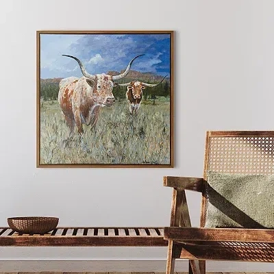 Kirkland's Mavericks Framed Canvas Art Print In Multi