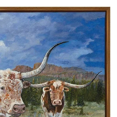 Kirkland's Mavericks Framed Canvas Art Print In Multi