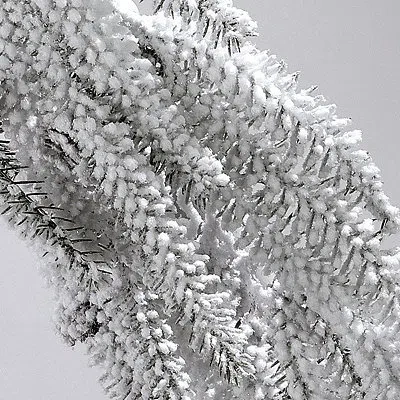 Kirkland's Flocked Weeping Noble Fir Garland In White