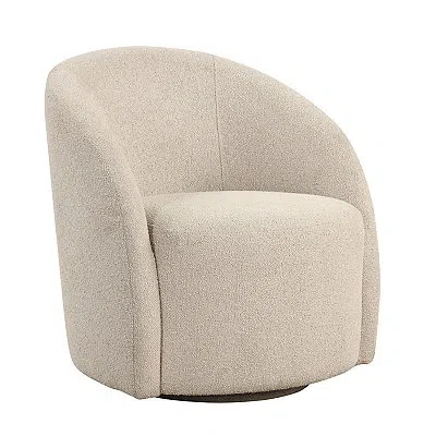 Kirkland's Khaki Boucle Danielle Accent Chair In Brown