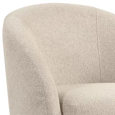 Kirkland's Khaki Boucle Danielle Accent Chair In Brown