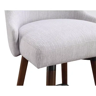 Kirkland's Fog Mid-century Modern Swivel Counter Stool In Gray