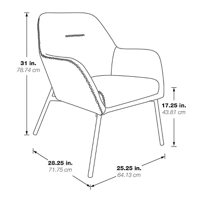 Kirkland's Sand Faux Leather Scoop Accent Chair In Multi