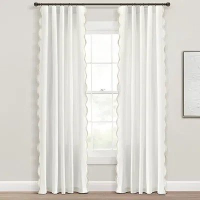 Kirkland's Scalloped Curtain Panel Set In Multi
