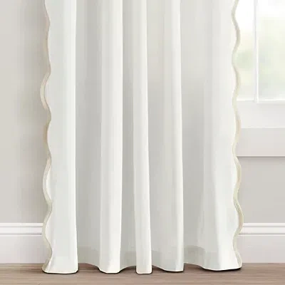 Kirkland's Scalloped Curtain Panel Set In Multi