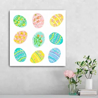 Kirkland's Easter Eggs Canvas Art Print In Multi