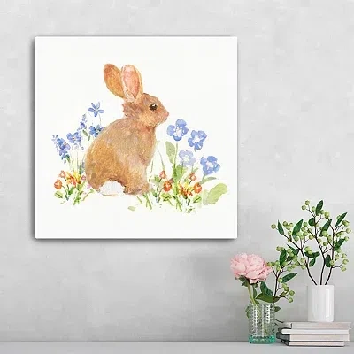 Kirkland's Easter Bunny Canvas Art Print In Multi