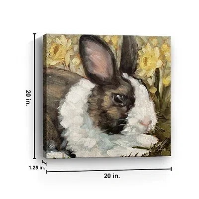 Kirkland's Buttercup Bunny Canvas Art Print In Multi