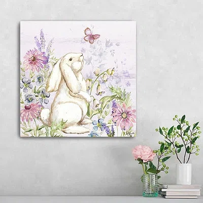 Kirkland's Bunny Butterfly Trail I Canvas Art Print In Multi