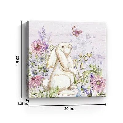 Kirkland's Bunny Butterfly Trail I Canvas Art Print In Multi