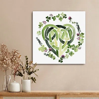 Kirkland's Clover Collection Canvas Art Print In White