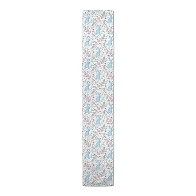 Kirkland's Watercolor Rabbit Table Runner In Multi