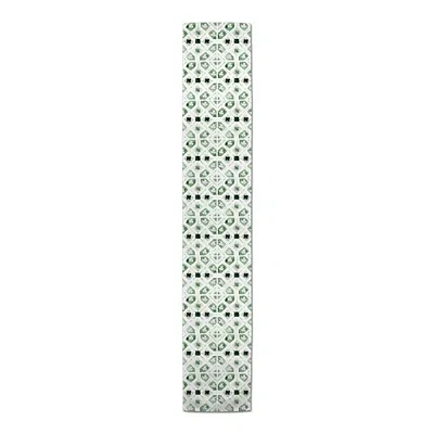 Kirkland's Geometric Shamrock Table Runner In White