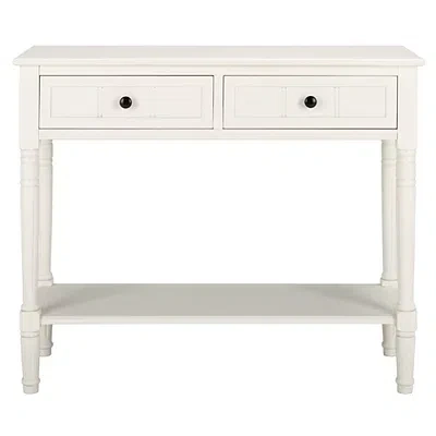 Kirkland's Carved 2-drawer Console Table In White