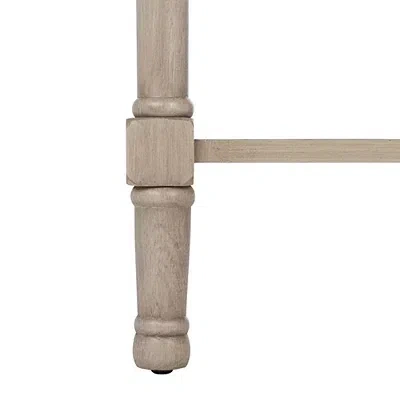 Kirkland's Greige Chevron 2-drawer Console Table In Gray