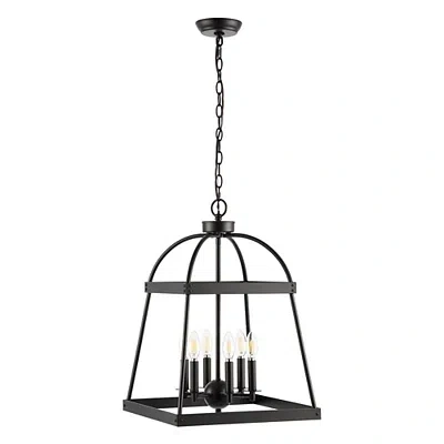 Kirkland's Open Frame Adjustable Chandelier In Black