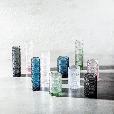 Kirkland's Fortessa Sage Jupiter Short Glasses In Green