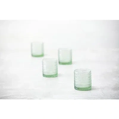 Kirkland's Fortessa Sage Jupiter Short Glasses In Green