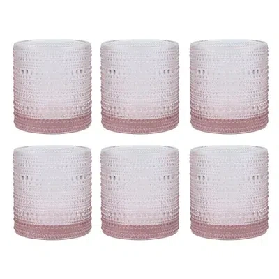 Kirkland's Fortessa Pink Jupiter Short Glasses In Pink